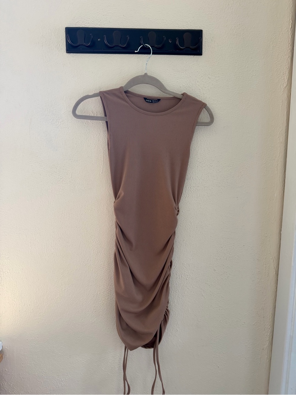 Sleeveless Ruched Bodycon Dress